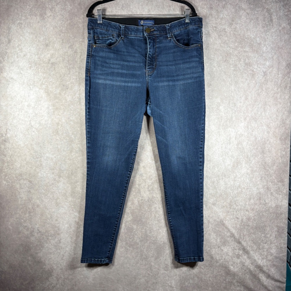 Democracy Jeans Womens Size 14 Blue Ab-solution Jegging Skinny Stretch High Rise
